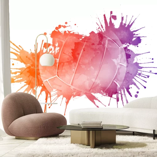 Sticker Bal van het volleyball