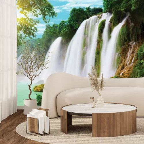 Fotobehang Detian-waterval