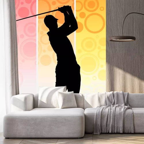 Sticker Jugando al Hombre Golf