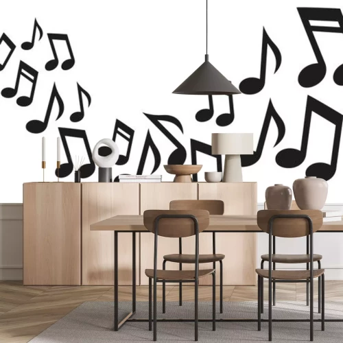 Sticker Music notes wave