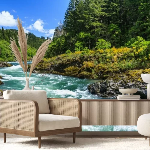 Fotobehang Bergrivier in National Park North Cascades