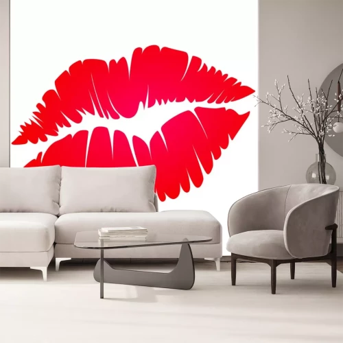 Sticker red kiss
