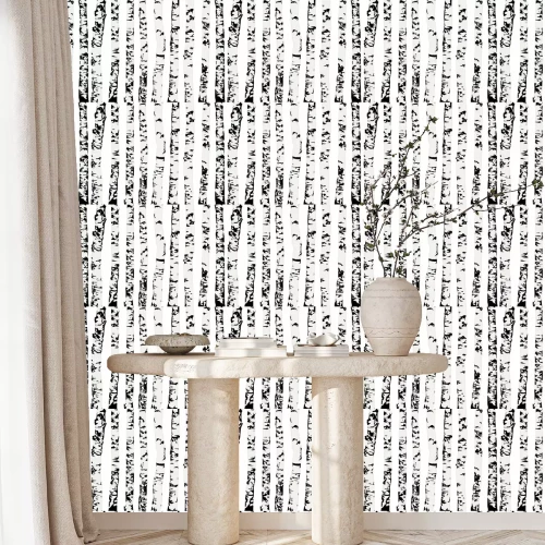 Behang Minimalistische berkenstammen