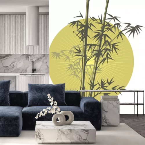 Sticker Bamboe Illustratie