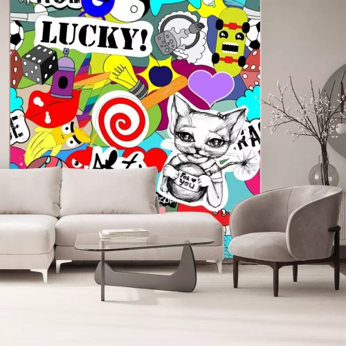 Sticker kleurrijke stickers