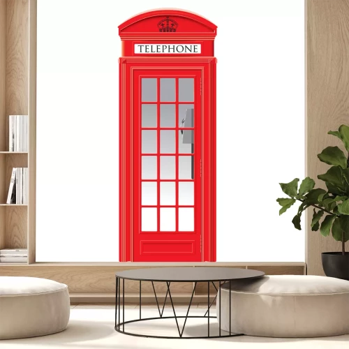 Sticker Rode telefooncel - Londen - vector