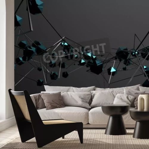 Fotobehang Dynamische ruimtelijke abstractie