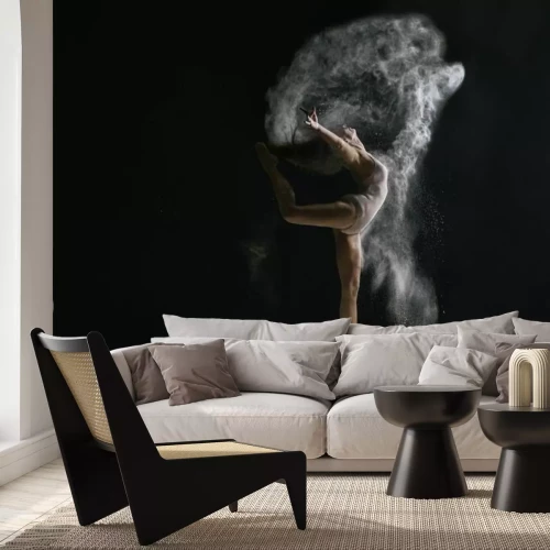 Fotobehang Danser in een stofwolk