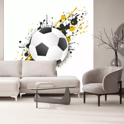 Fotobehang Bal met abstracte achtergrond