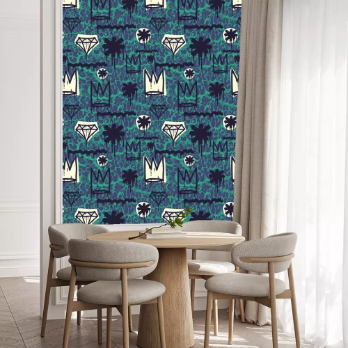 Behang Jeugdkronen en diamanten