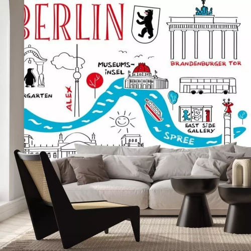 Sticker Berlijn, Wahrzeichen und Sehenswürdigkeiten