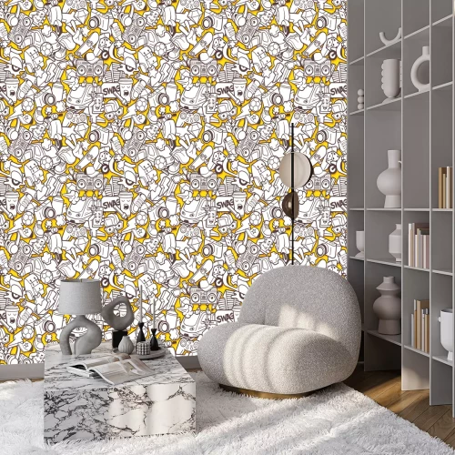 Behang Jeugd stedelijke graffiti