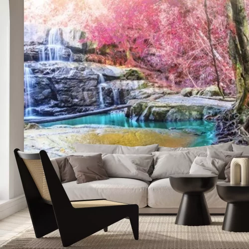 Fotobehang Rotswaterval in Thailand