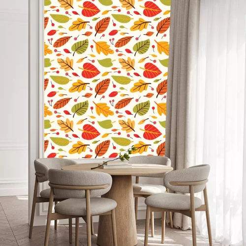 Behang Vector eamless patroon met bladeren