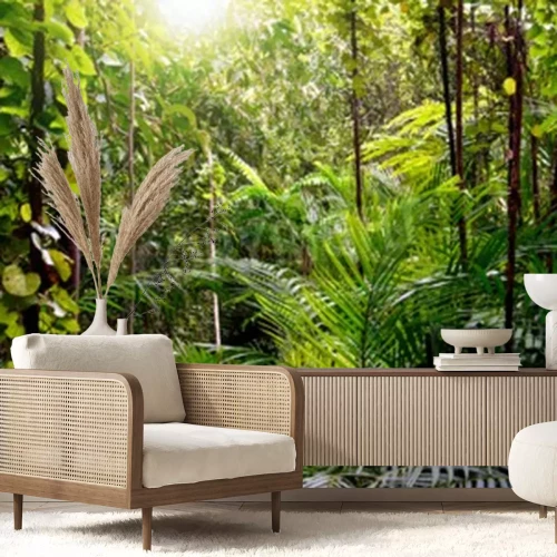 Fotobehang Planten en lianen in de jungle