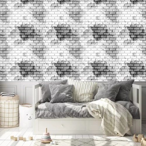 Behang Monochrome muur