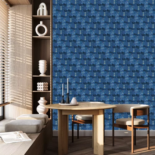 Behang Stad Naadloze Patroon