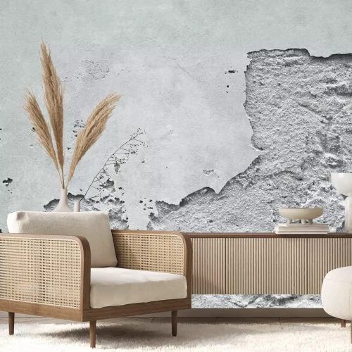 Fotobehang Afgeschaafde toplaag van beton