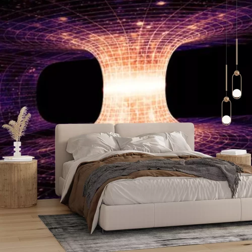 Fotobehang Illustratie van de Einstein-Rosenbrug