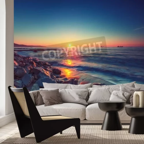 Fotobehang Lucht boven de oceaan