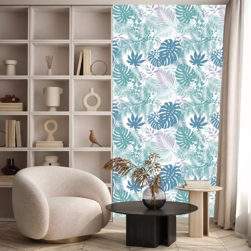 Behang Bladeren van palm naadloos patroon