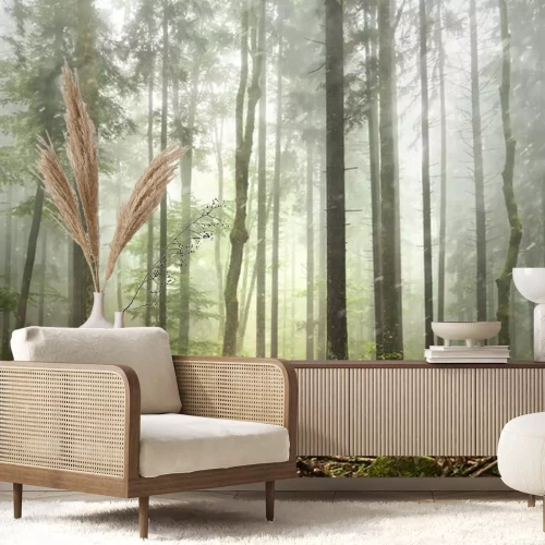 Fotobehang Bomen en -struiken van een bos