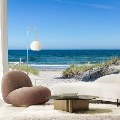 Fotobehang Strandtoegang door de duinen