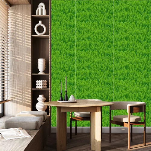 Behang Vers gegroeid gras