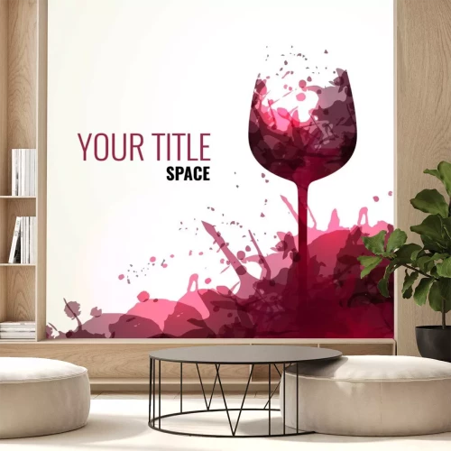 Sticker Wijn bespat achtergrond