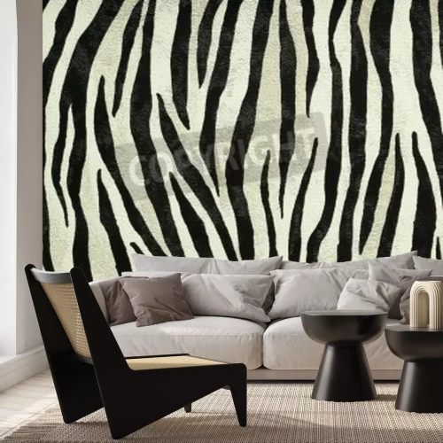 Fotobehang Textuur van tijgerprint