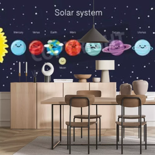 Fotobehang Lachende planeten