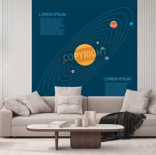 Fotobehang Zonnestelsel en banen