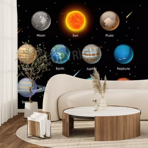 Fotobehang Het zonnestelsel, de sterren en kometen