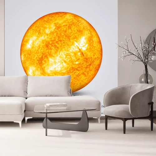 Fotobehang De planeten van het zonnestelsel rond de zon