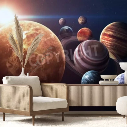 Fotobehang Venus en het zonnestelsel