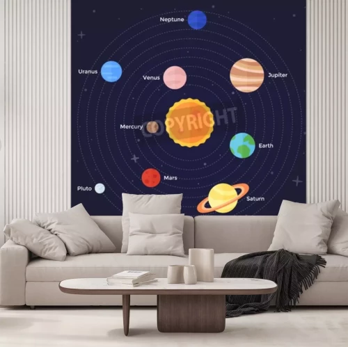 Fotobehang Sprookjesachtig zonnestelsel