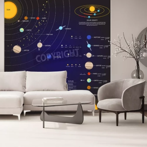 Fotobehang Elementen van het zonnestelsel