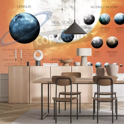 Fotobehang Zonnestelsel infographics