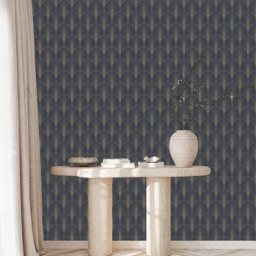 Behang Art Deco decoratieve bogen