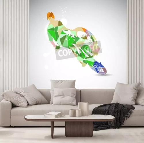 Fotobehang Abstractie met fiets