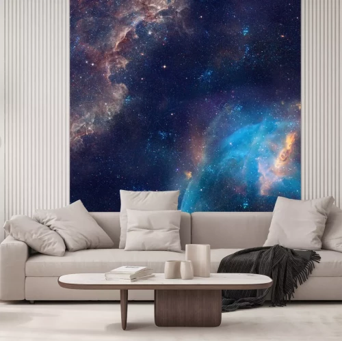 Sticker Cosmos 3D realistische graphics met nevel