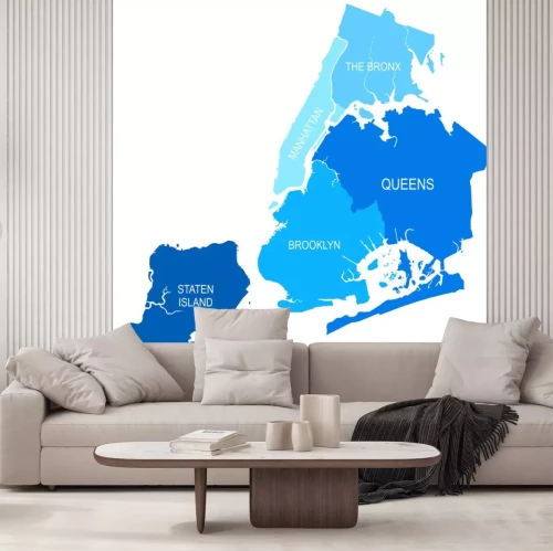 Sticker New York Kaart Stad - vector illustratie