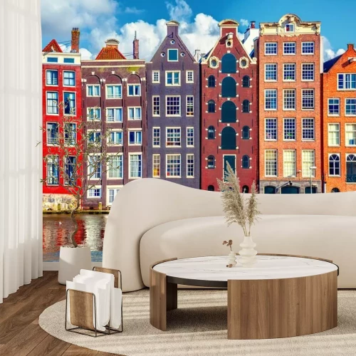 Fotobehang Amsterdam Nederland stad