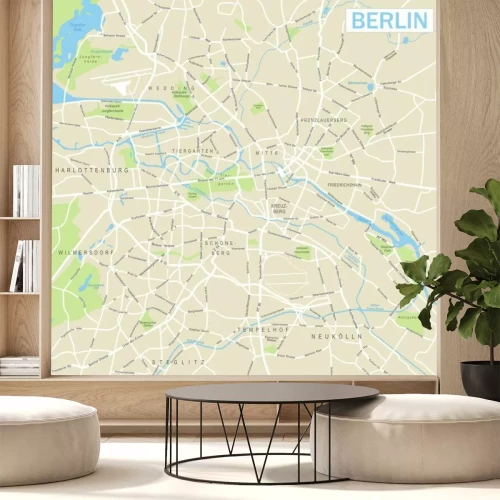 Sticker Stadsplattegrond van Berlijn
