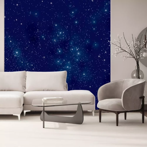 Sticker Ruimte gevuld met duizenden sterren van verschillende helderheid