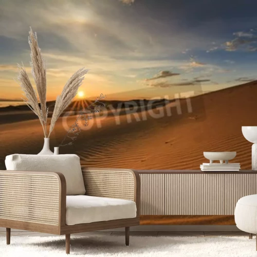 Fotobehang Uitzicht op de Gobi woestijn