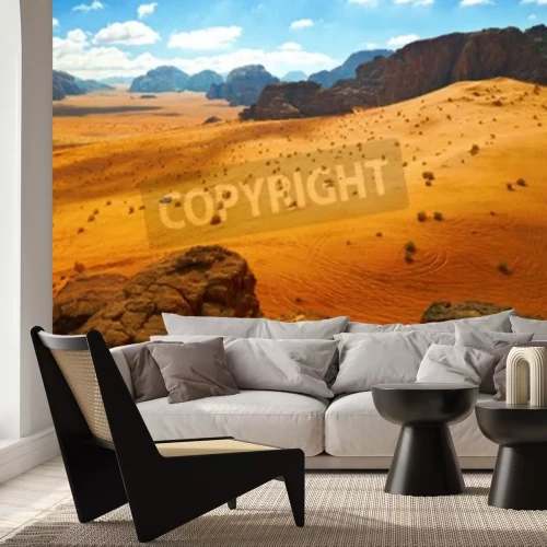 Fotobehang Woestijn in Jordanië