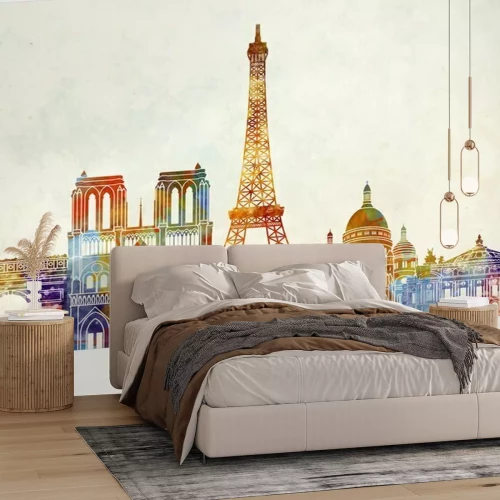 Fotobehang Beroemde bezienswaardigheden van Parijs