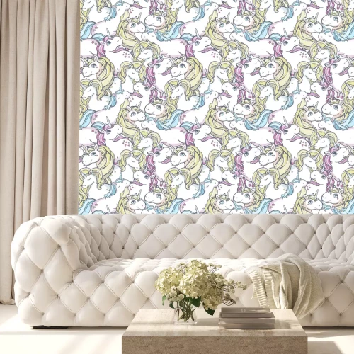 Behang Eenhoorn familie