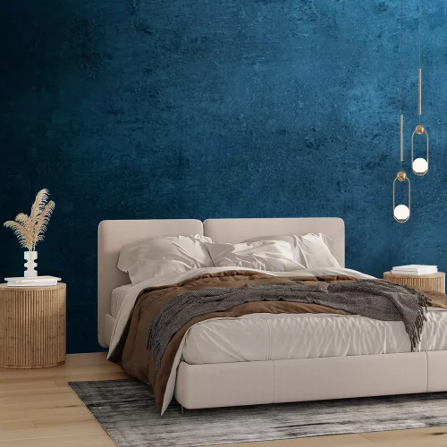 Fotobehang 3D beton blauw